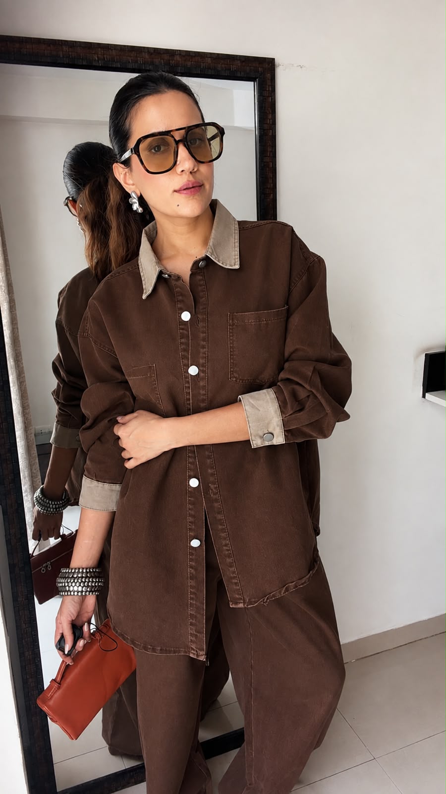 2-Piece Oversized Denim Co-ord Set