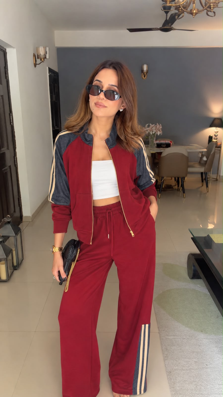 Contrast Stripe Co-ord Set
