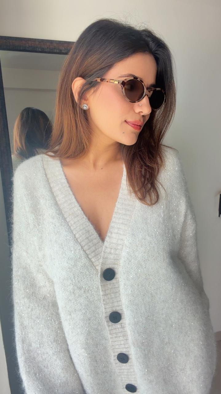 Glitter Knit Fall Cardigan