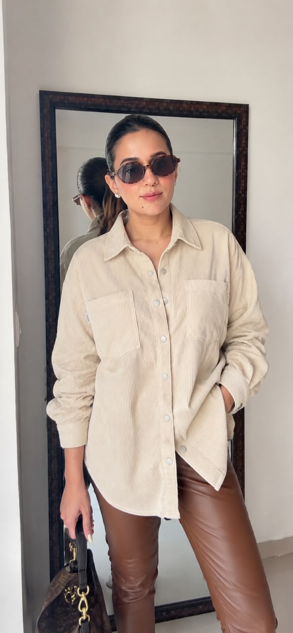 Oversized Corduroy Shirt