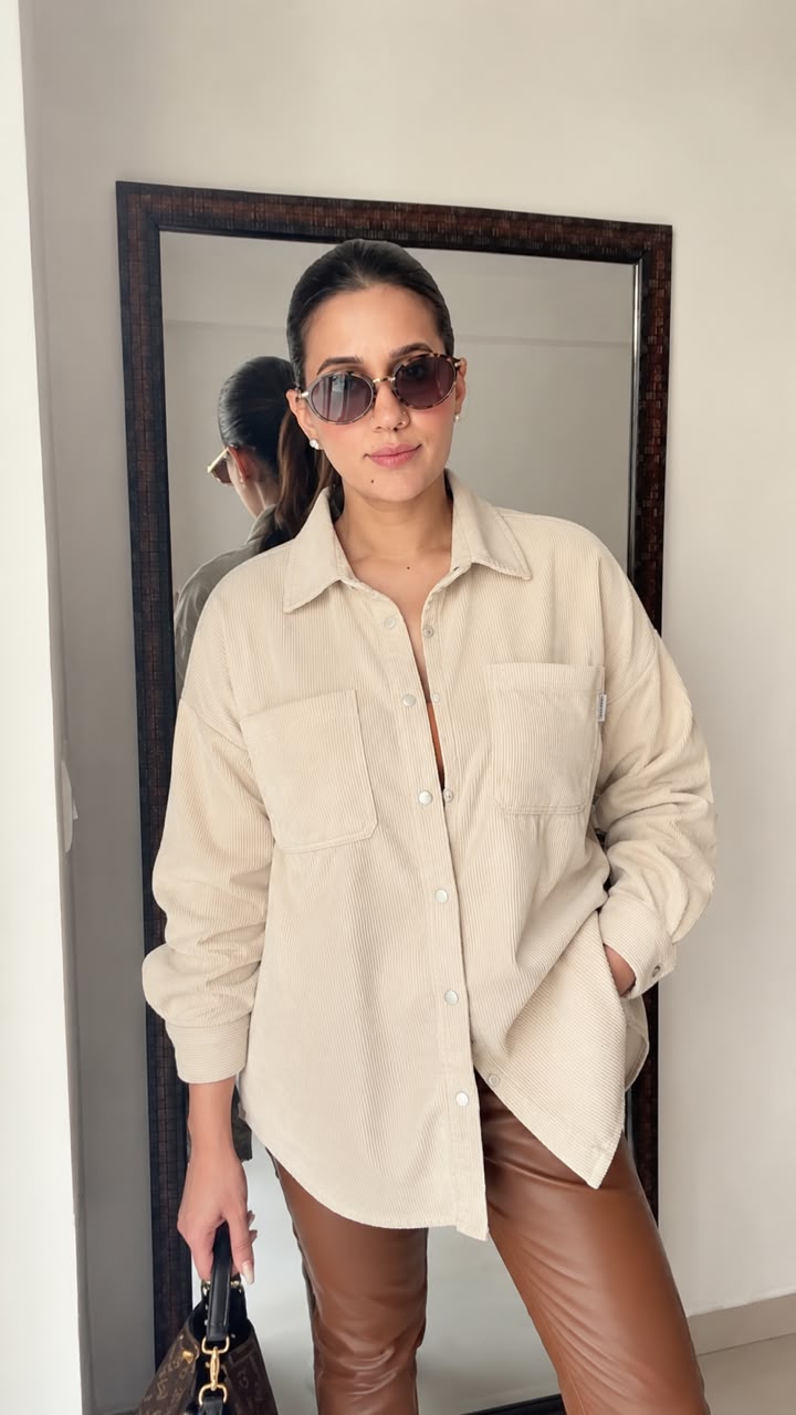 Oversized Corduroy Shirt