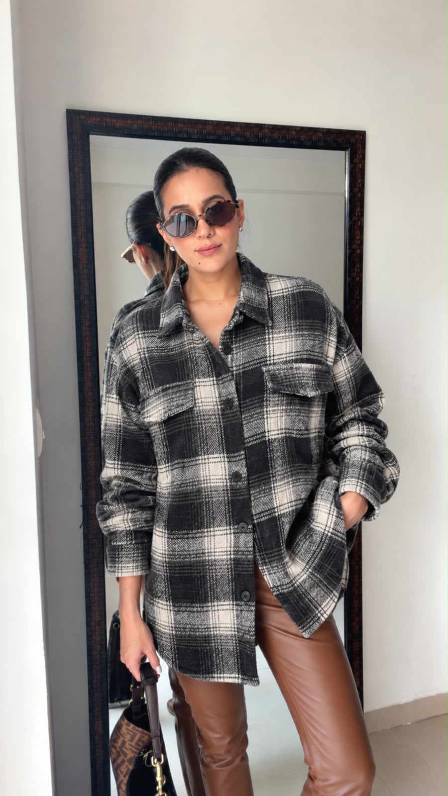 Classic Plaid Woolen Fall Shacket