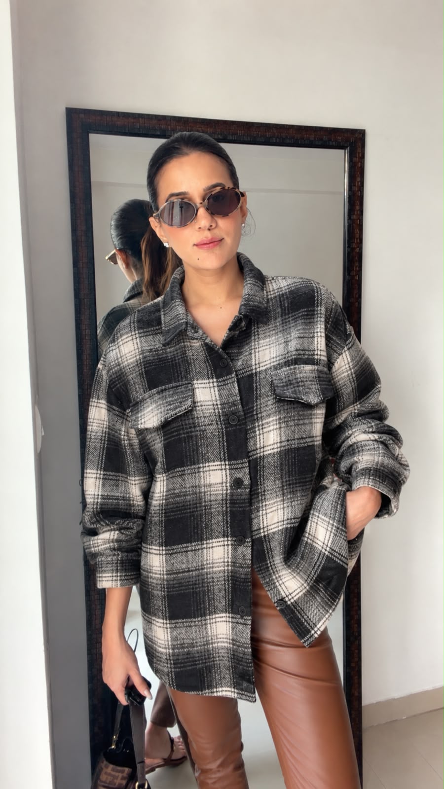 Classic Plaid Woolen Fall Shacket