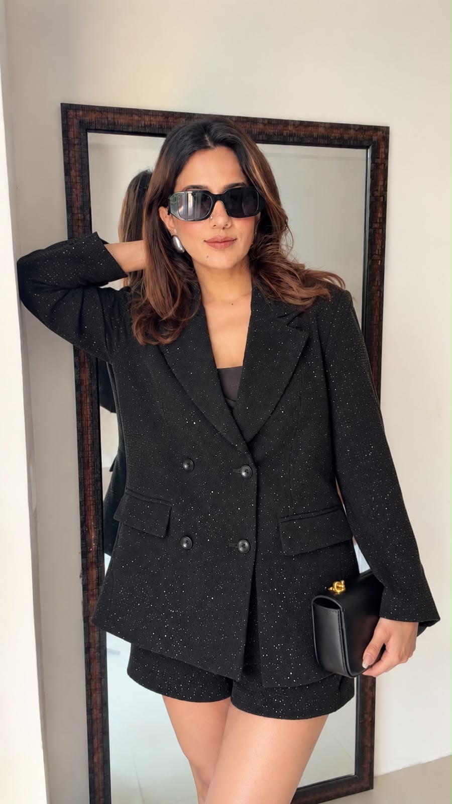 Fall Blazer With Shorts Co-ord set