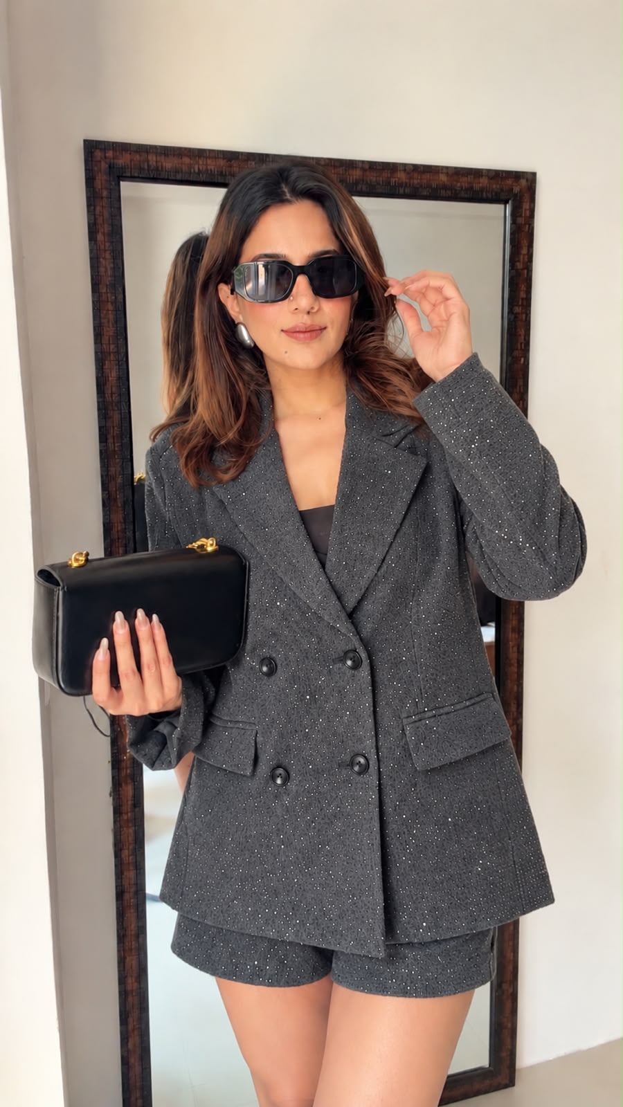 Fall Blazer With Shorts Co-ord set