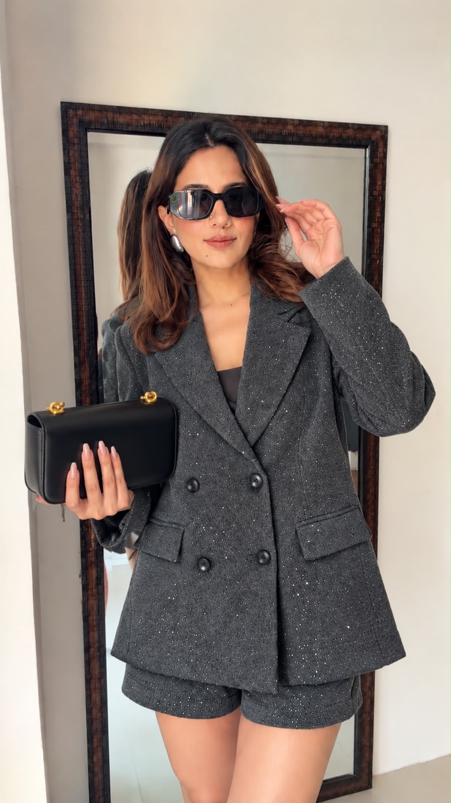 Fall Blazer With Shorts Co-ord set
