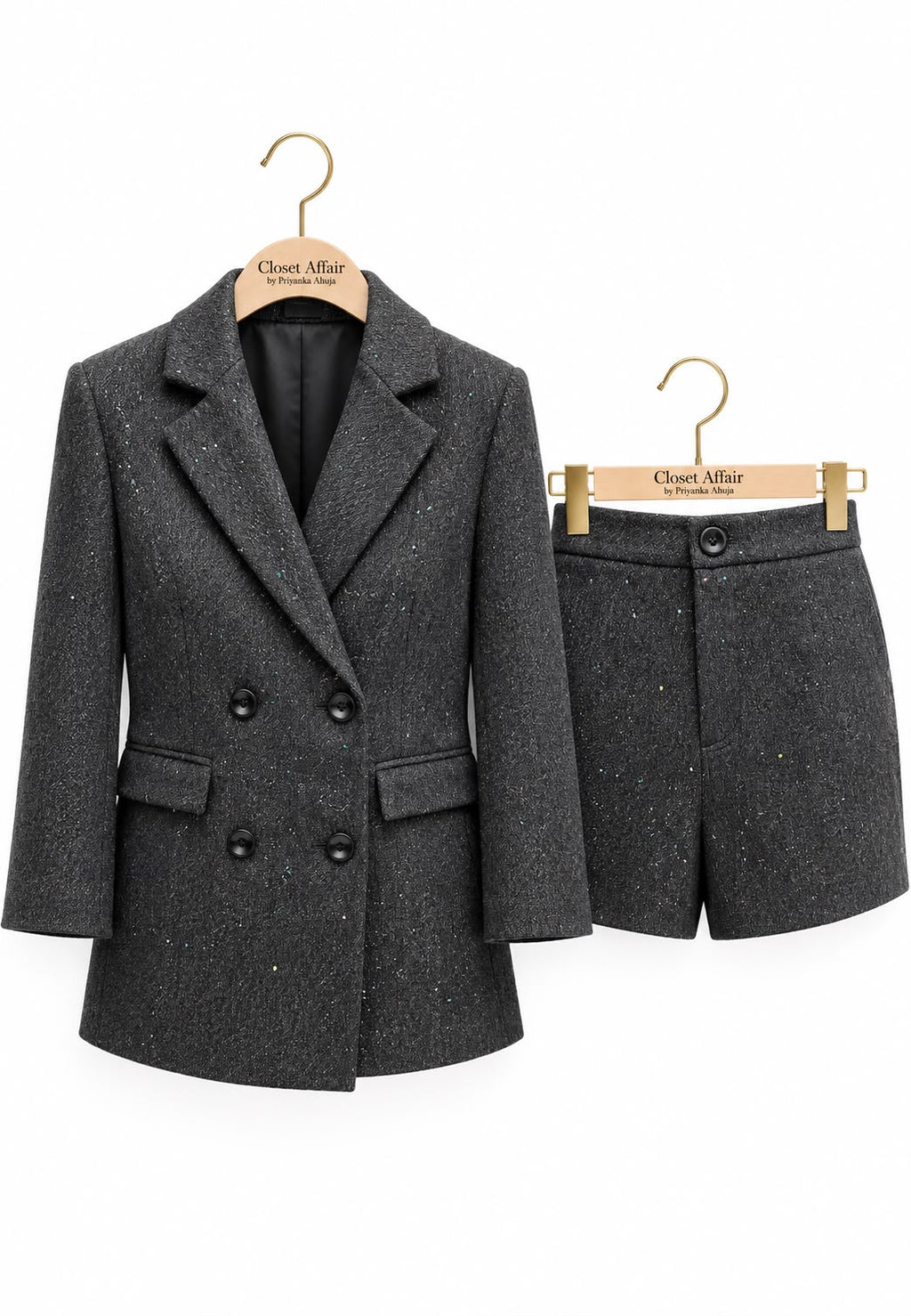 Fall Blazer With Shorts Co-ord set