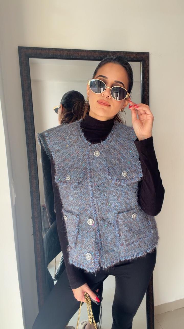 Tweed Fall Vest