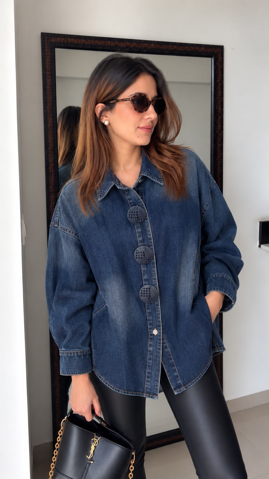Oversized Denim Shirt
