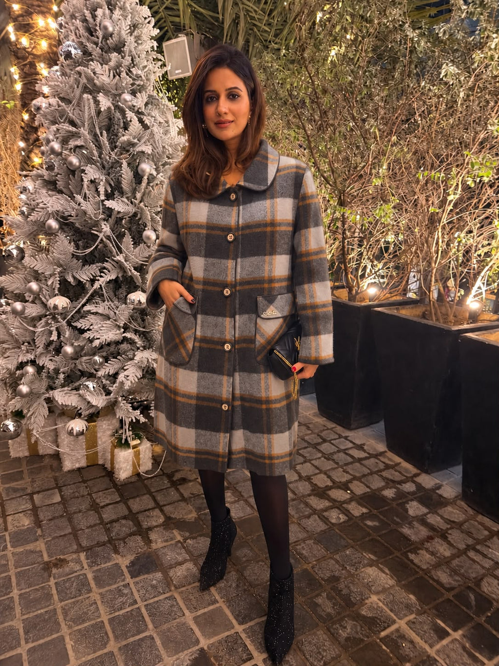 Plaid Long Fall Coat