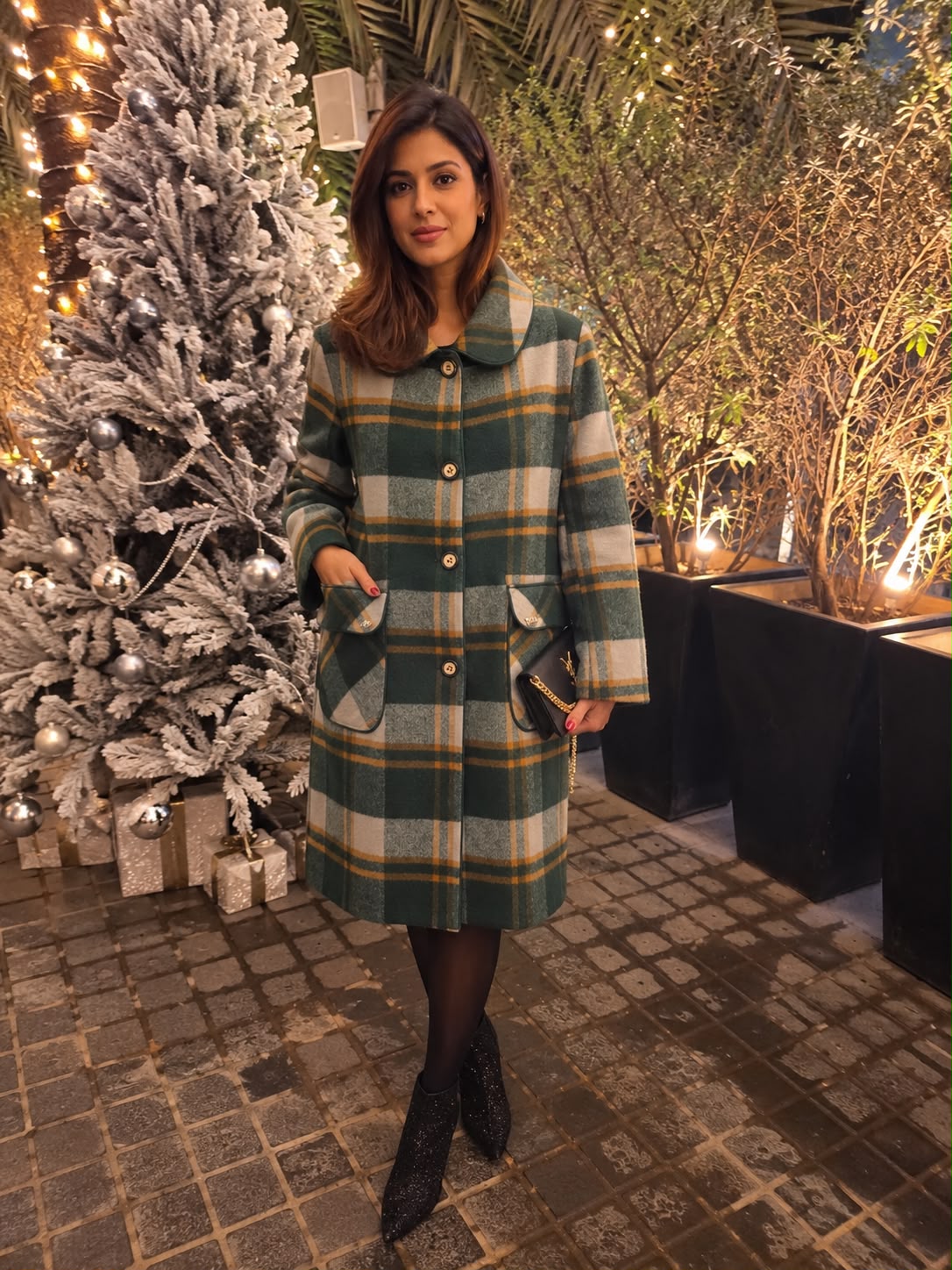 Plaid Long Fall Coat