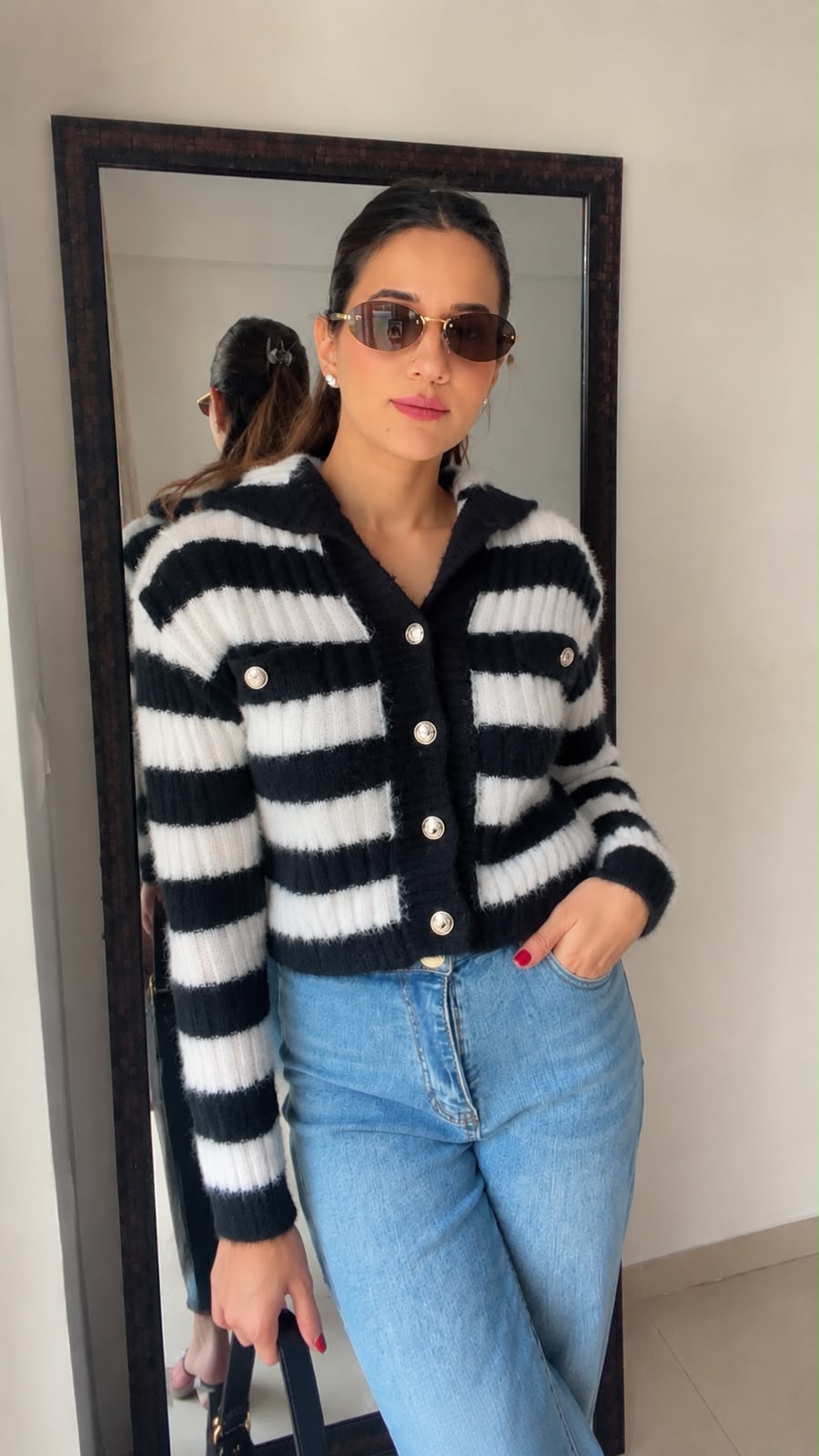 Monochrome Hoodie Fall Cardigan