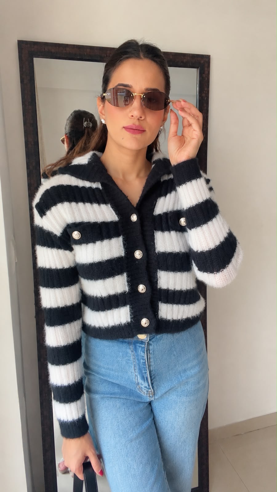 Monochrome Hoodie Fall Cardigan