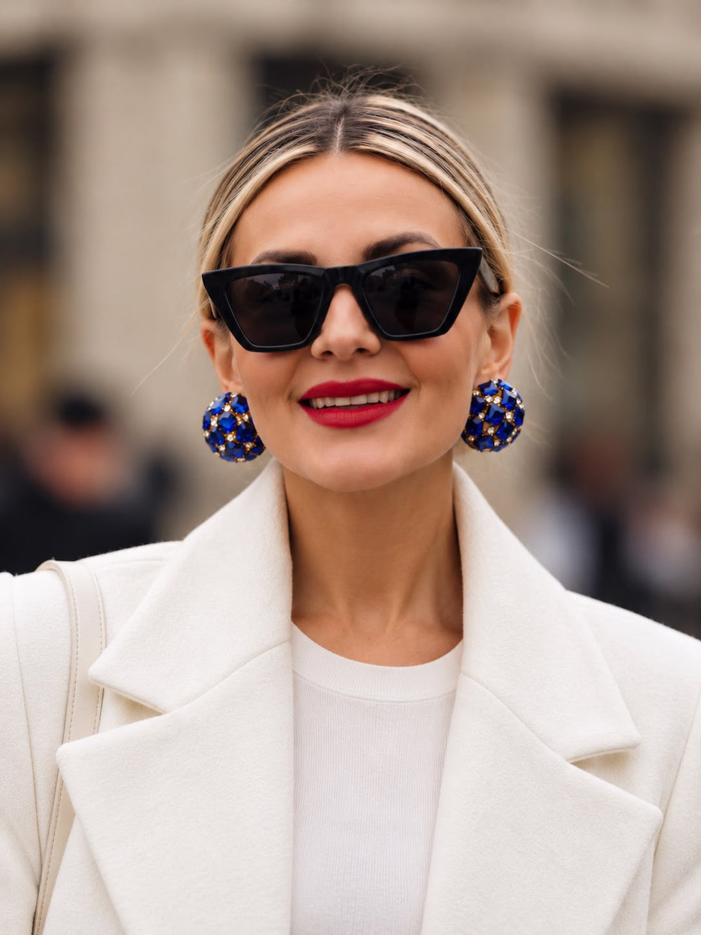 Crystal Statement Stud Earrings
