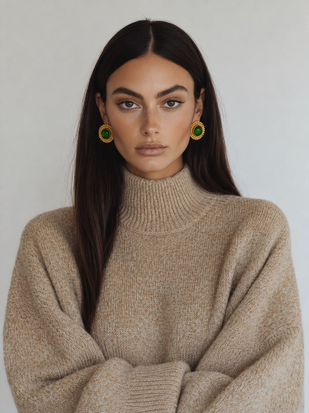 Premium Gemstone Statement Earrings