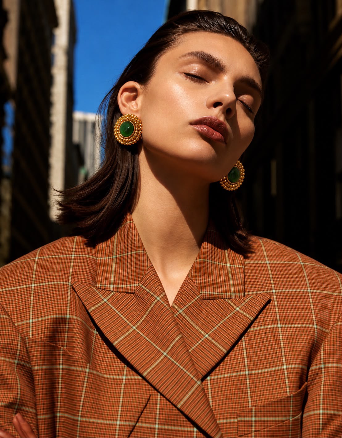 Premium Gemstone Statement Earrings