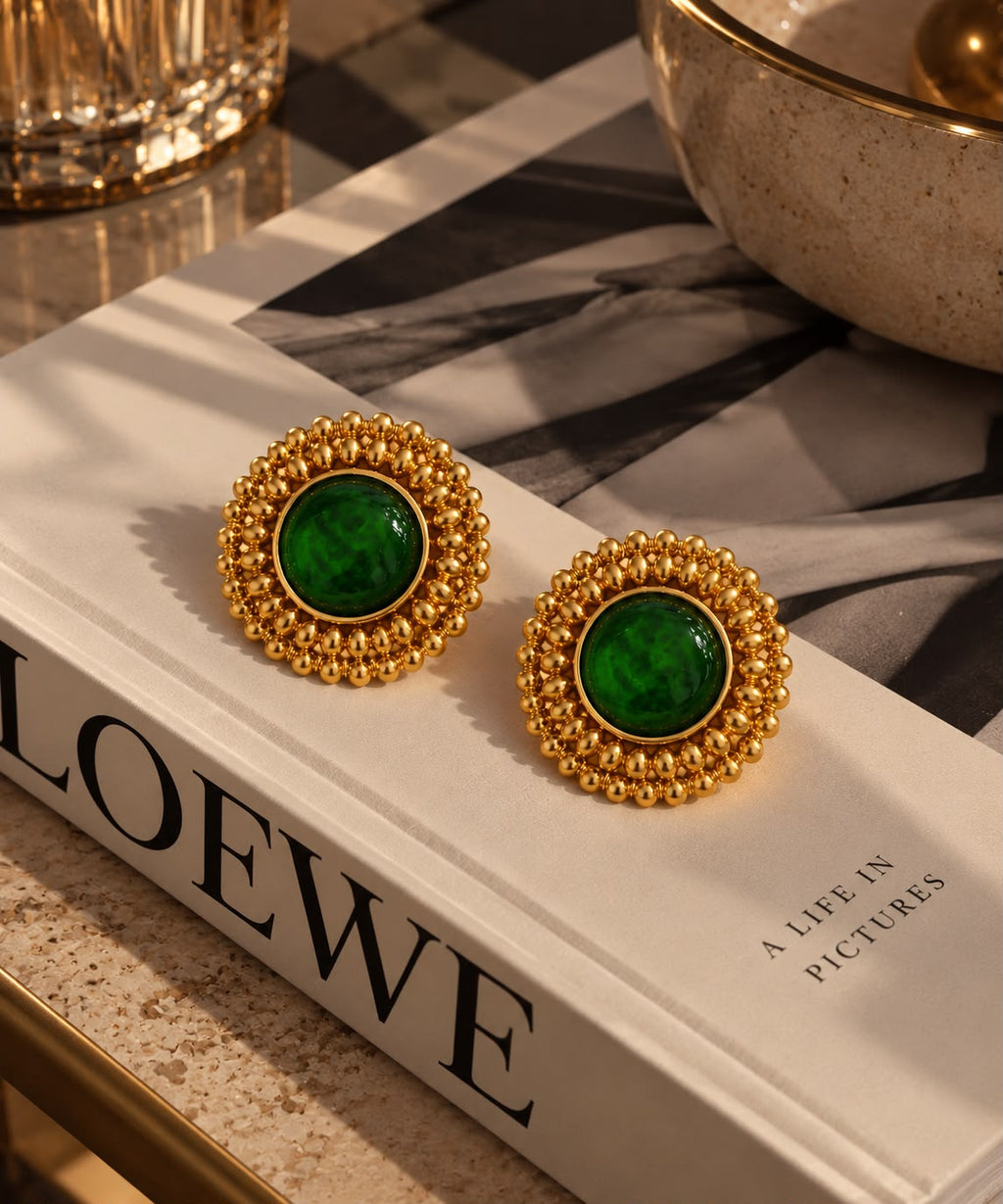 Premium Gemstone Statement Earrings