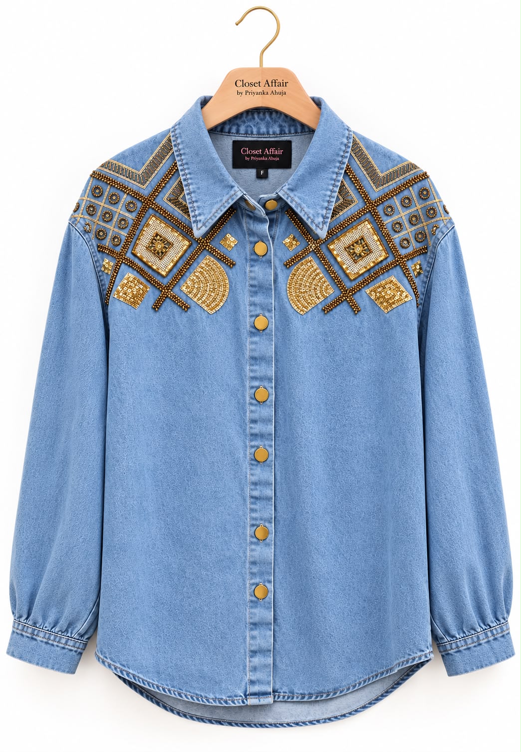 Denim Shirt with embroidery