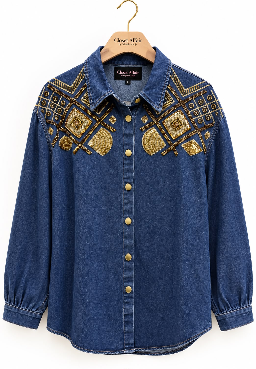 Denim Shirt with embroidery