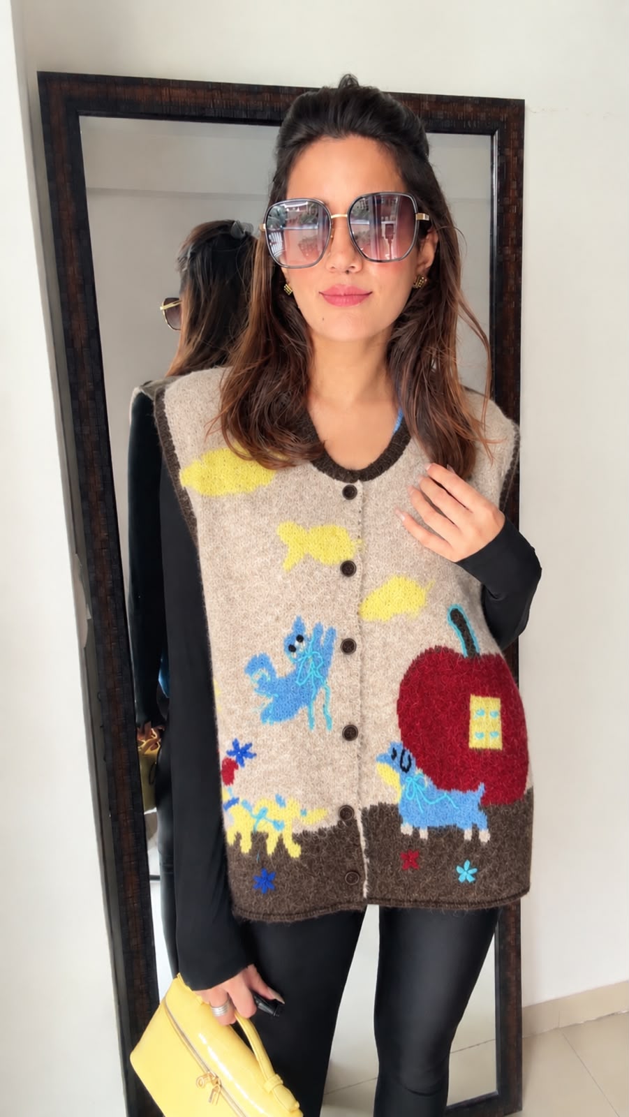 Happy Herd Fall Knit Vest