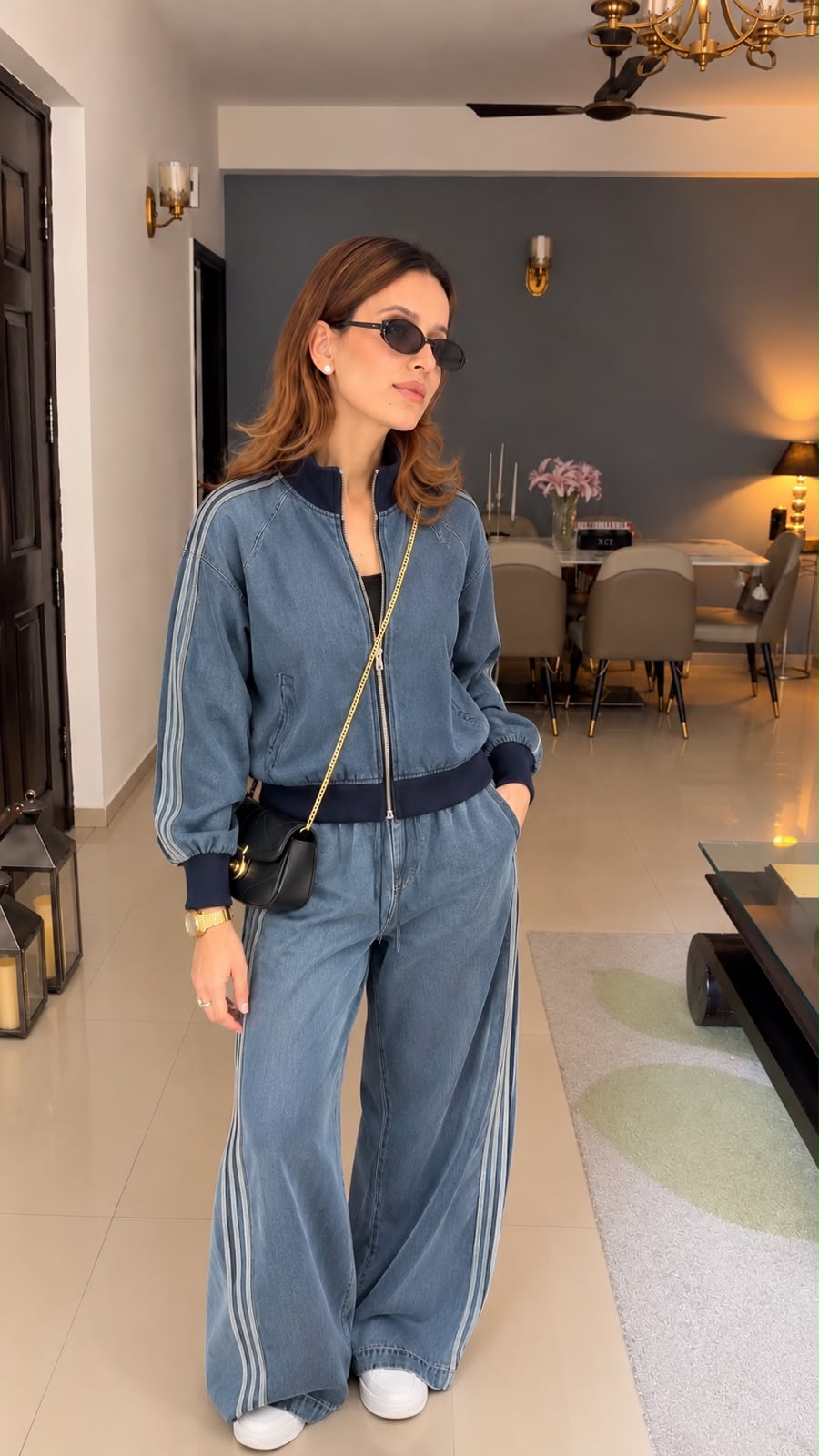 Denim lounge wear