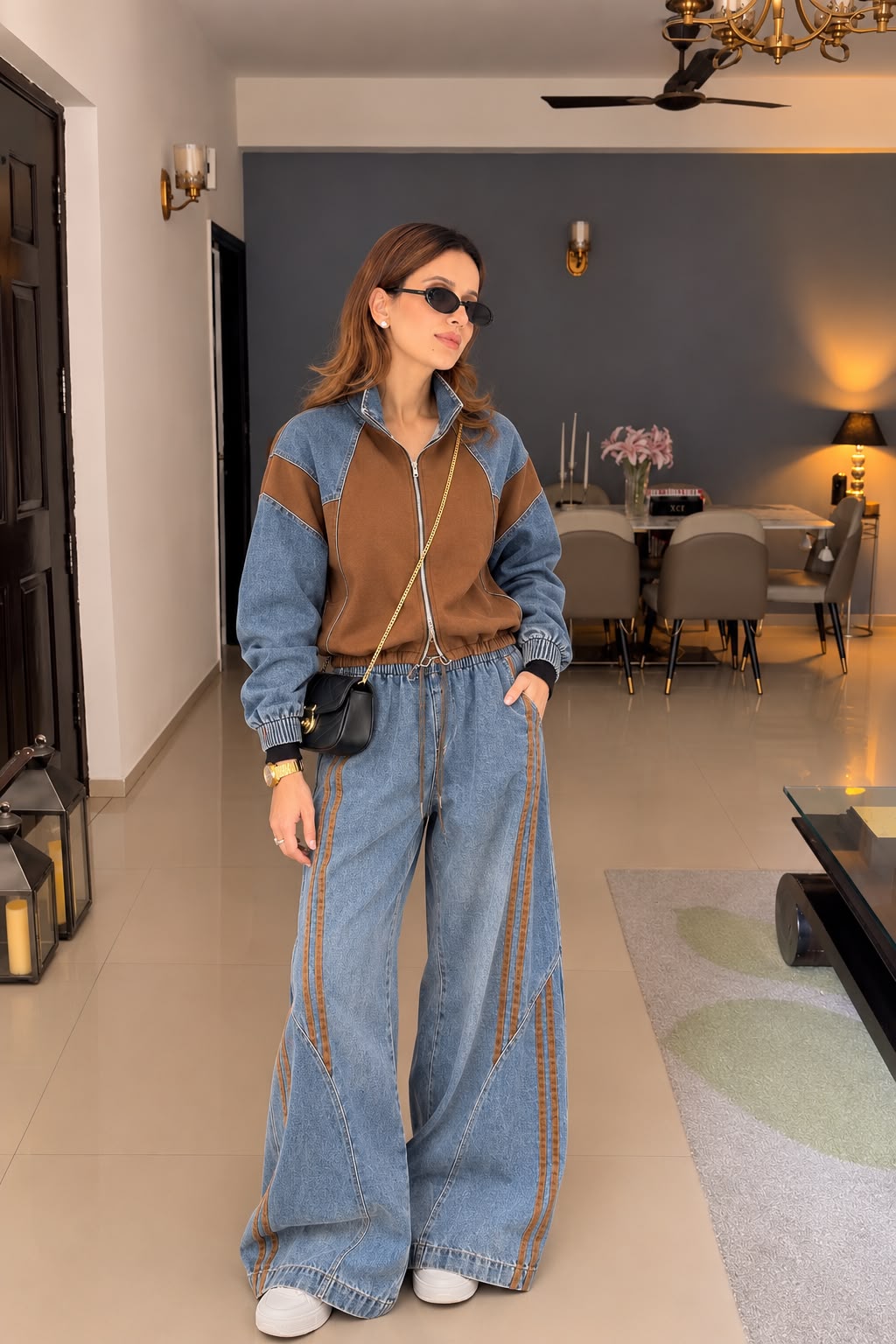 Off-Duty Denim Lounge Set