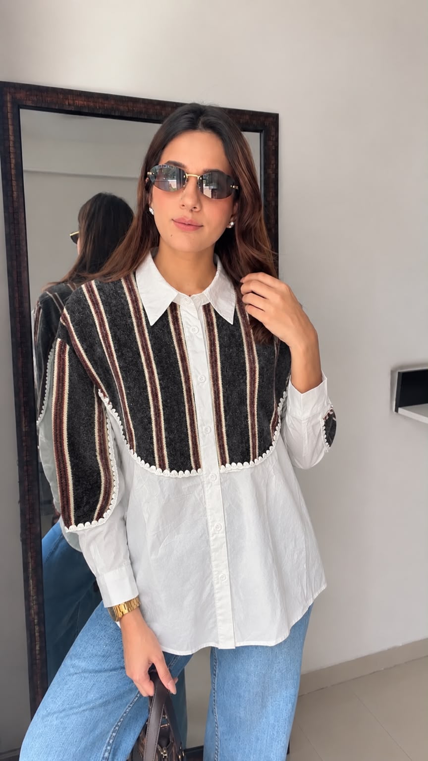 Stylish Muse Fall Knit Shirt