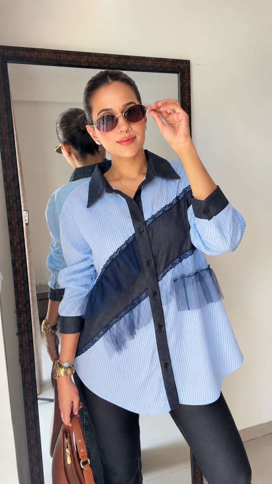 Poplin Frill Shirt Fall