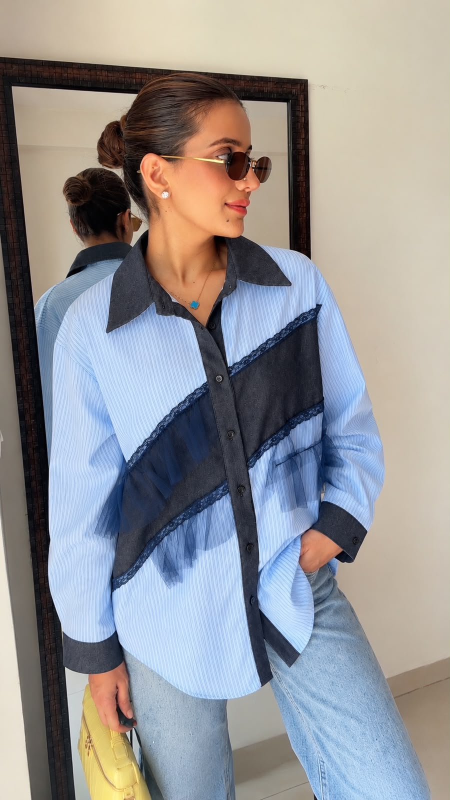 Poplin Frill Shirt Fall