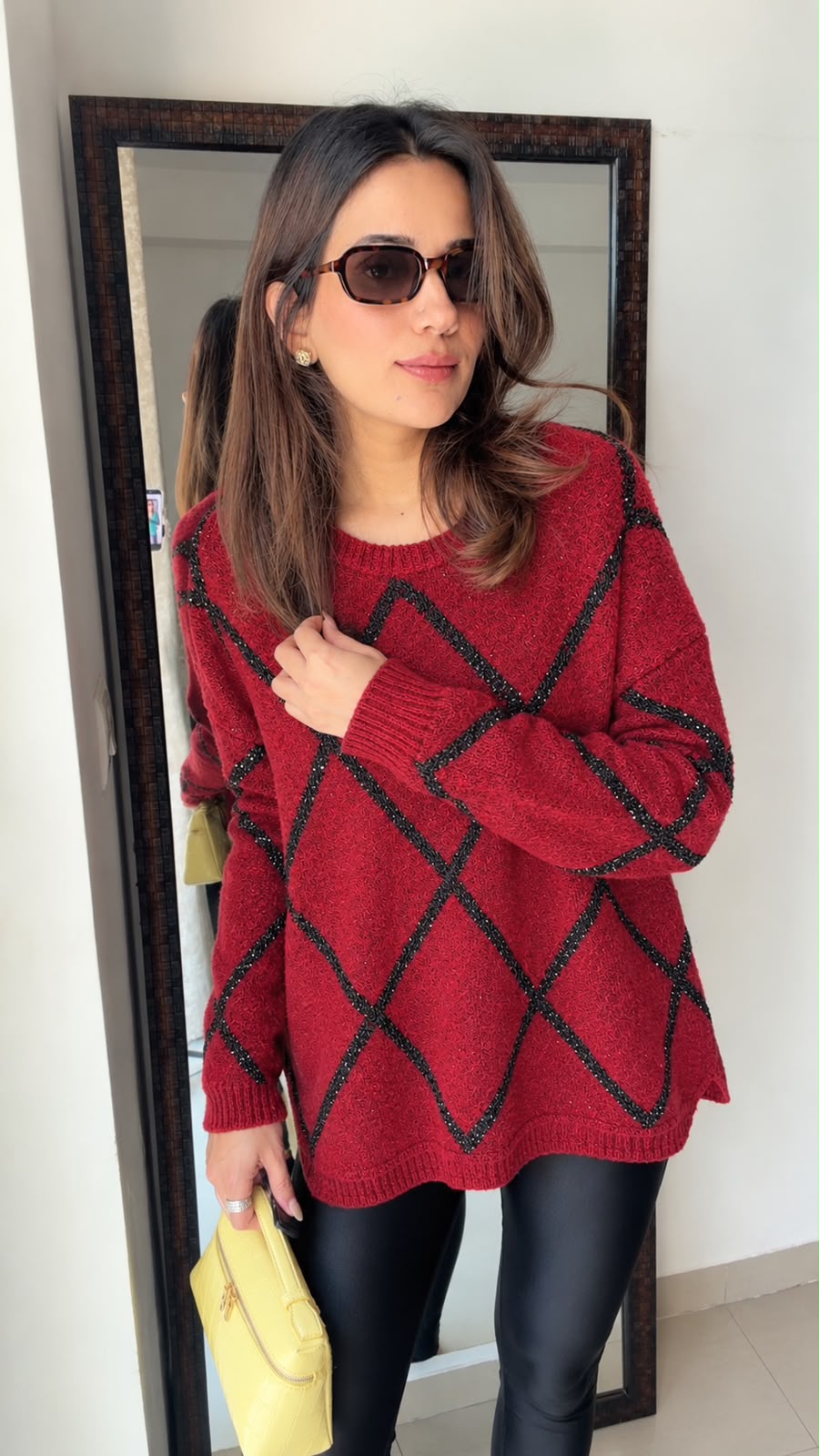 Criss Cross Knit  Fall Jumper