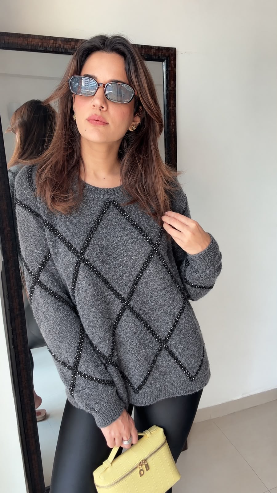 Criss Cross Knit  Fall Jumper