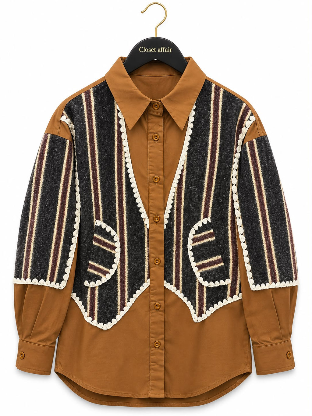 Downtown Chic Fall Knit Shirt