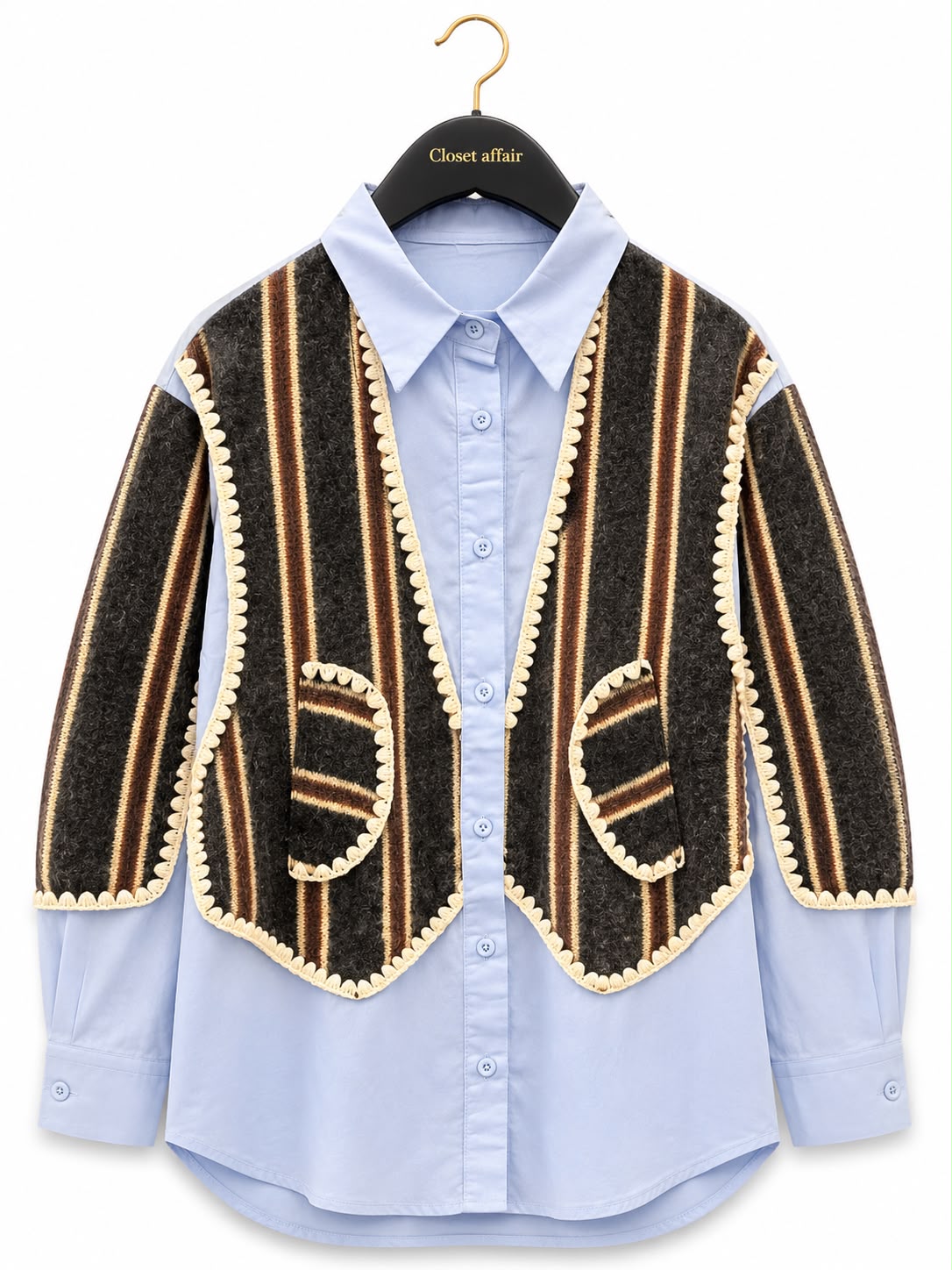 Downtown Chic Fall Knit Shirt