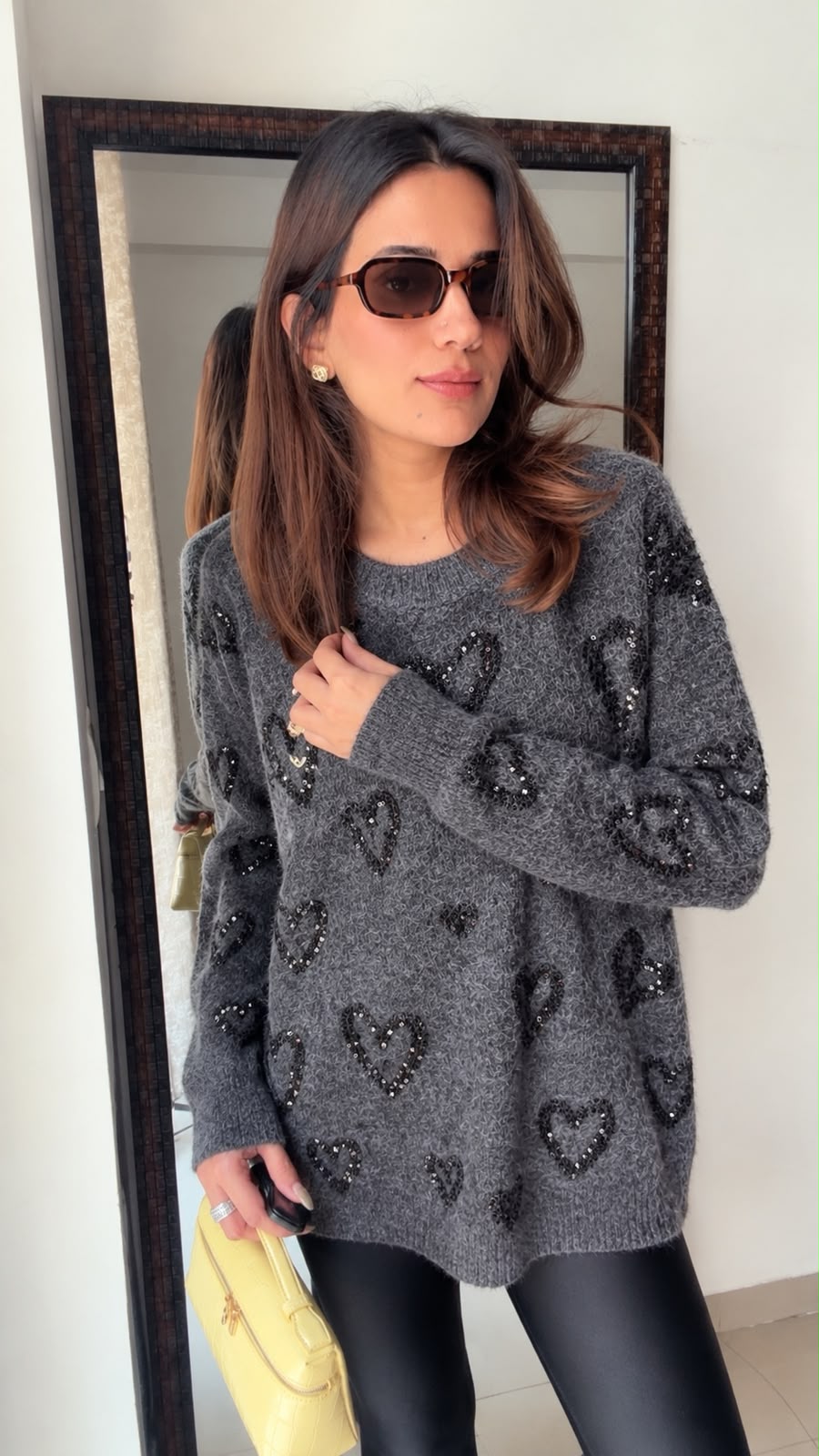 Heart Knit  Fall Jumper