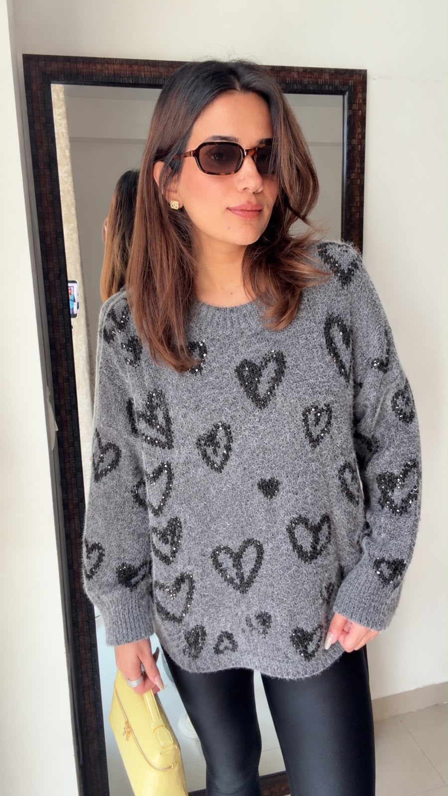 Heart Knit  Fall Jumper