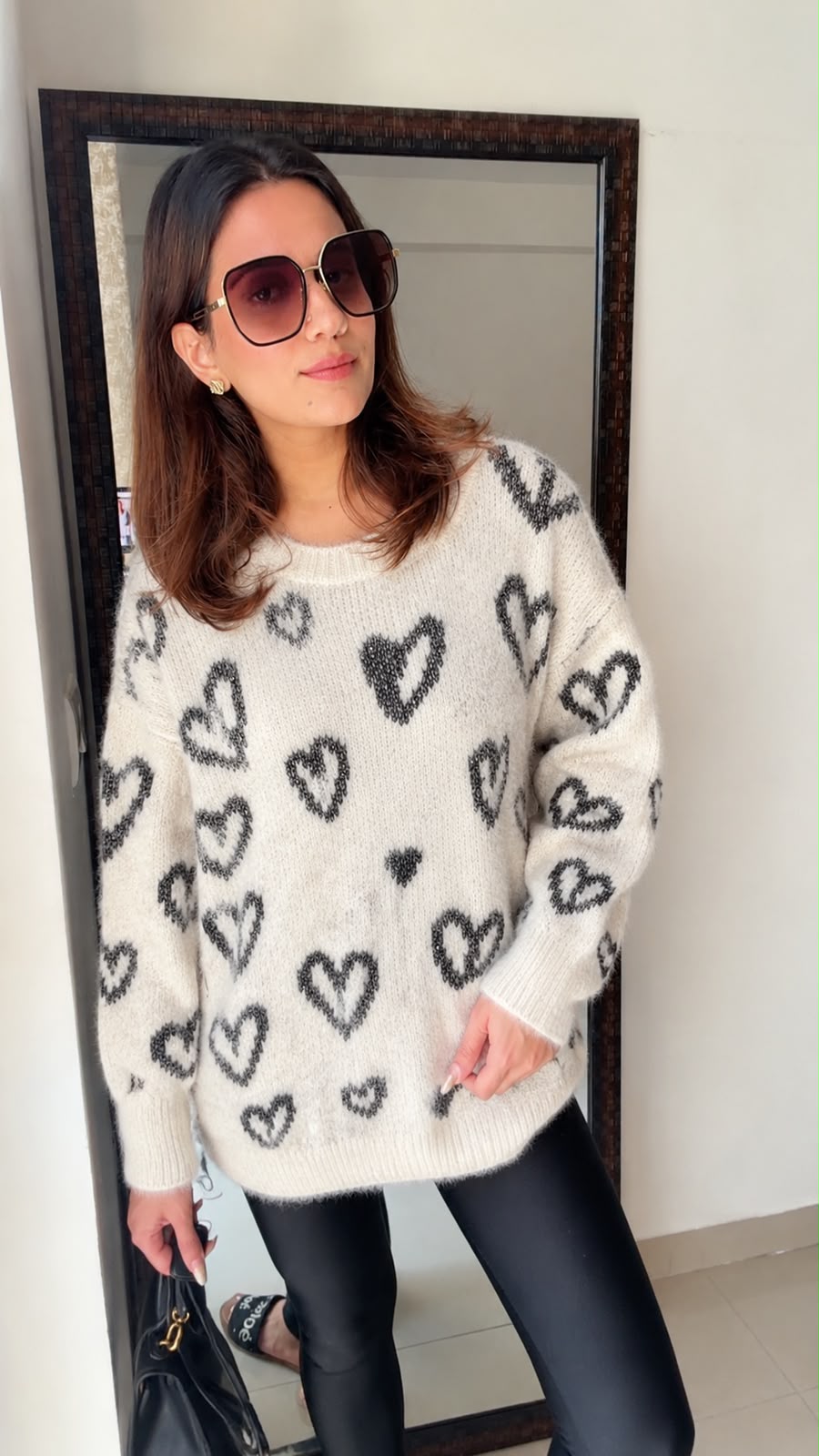 Heart Knit  Fall Jumper