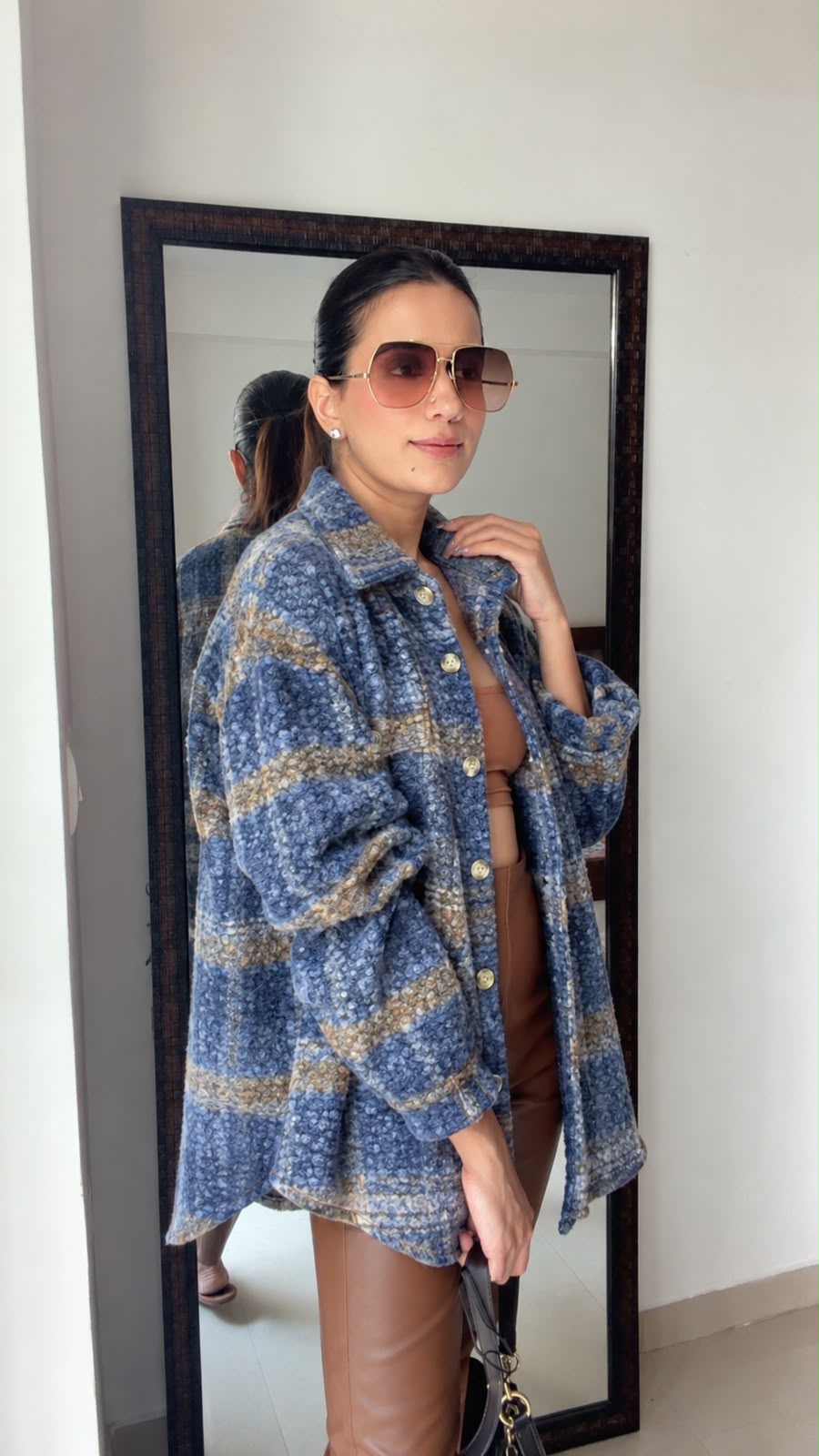 Timeless Fuzzy Plaid Fall Shacket