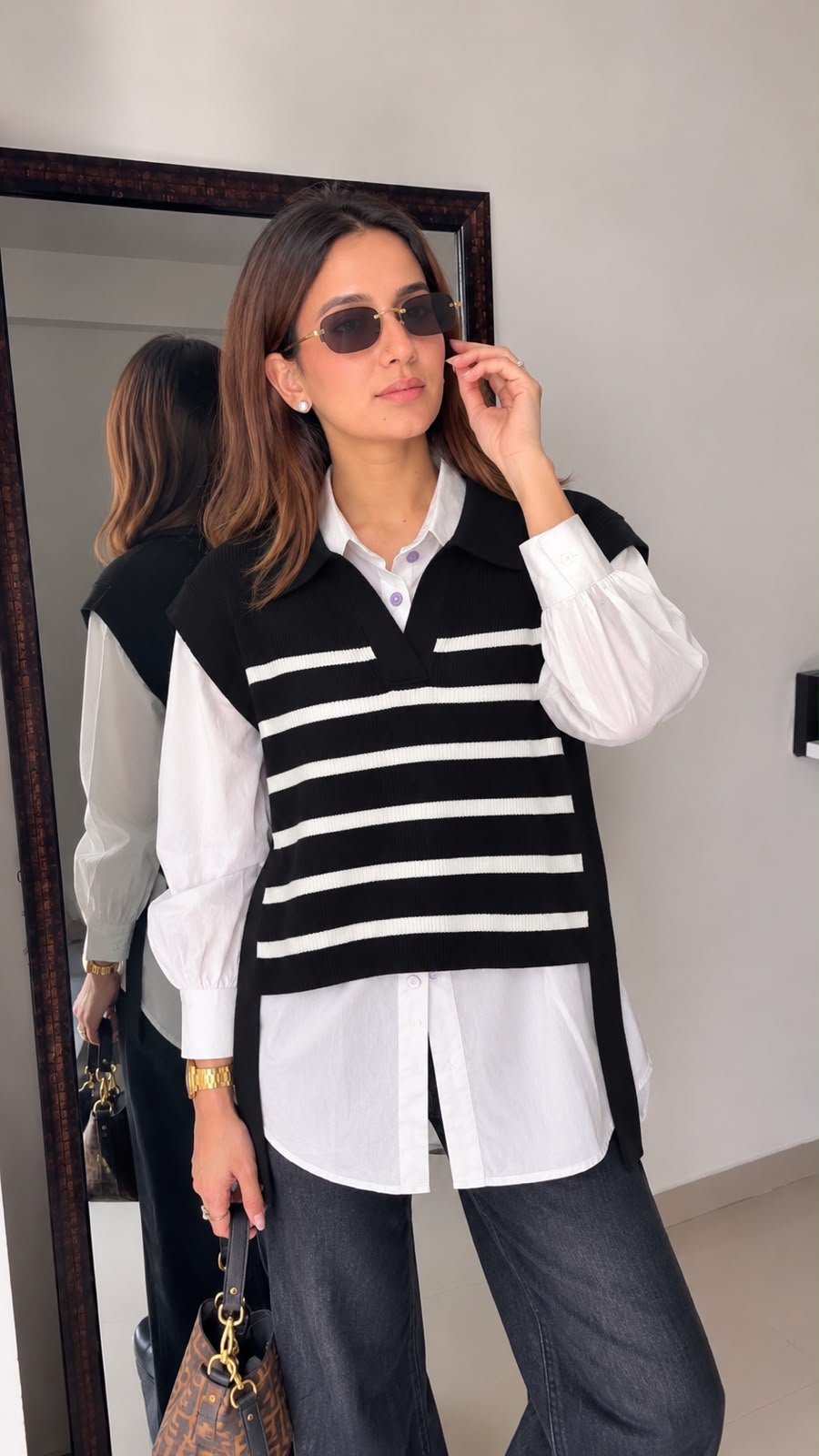 Signature Stripe Fall Knit Shirt