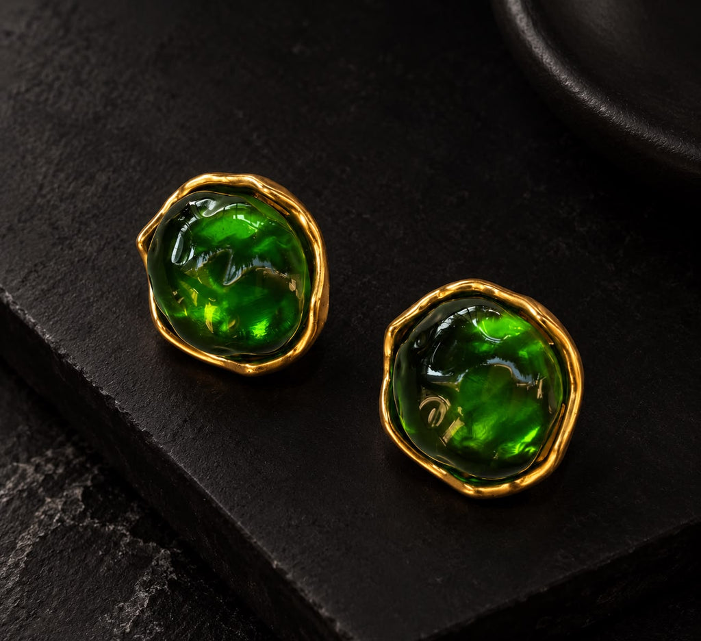 Luxe buttoned Earrings