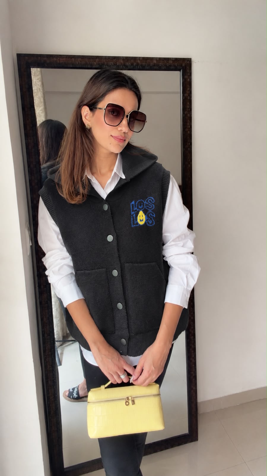 Hooded Knit Fall Vest