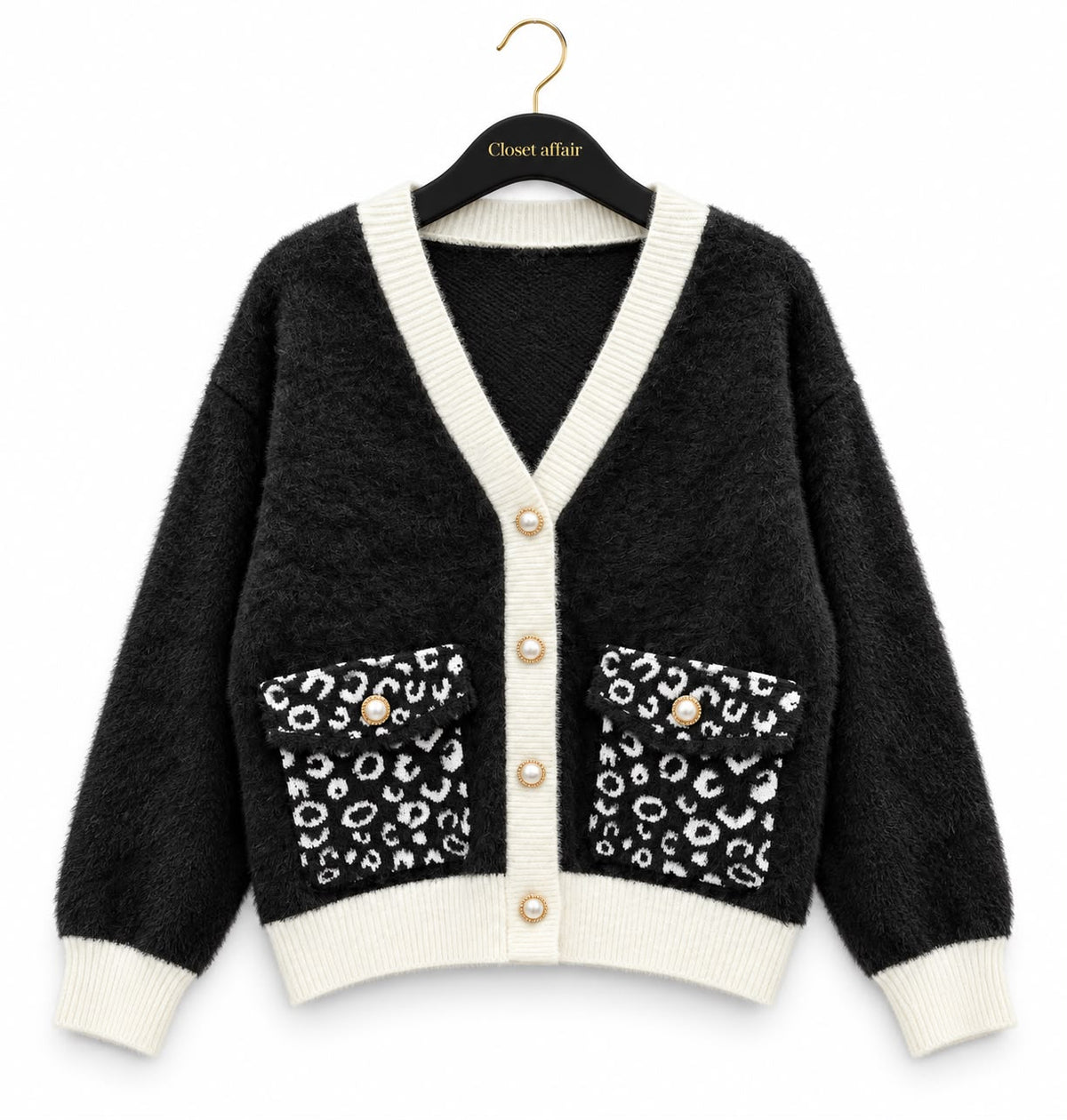 Fuzzy Knit Fall Cardigan
