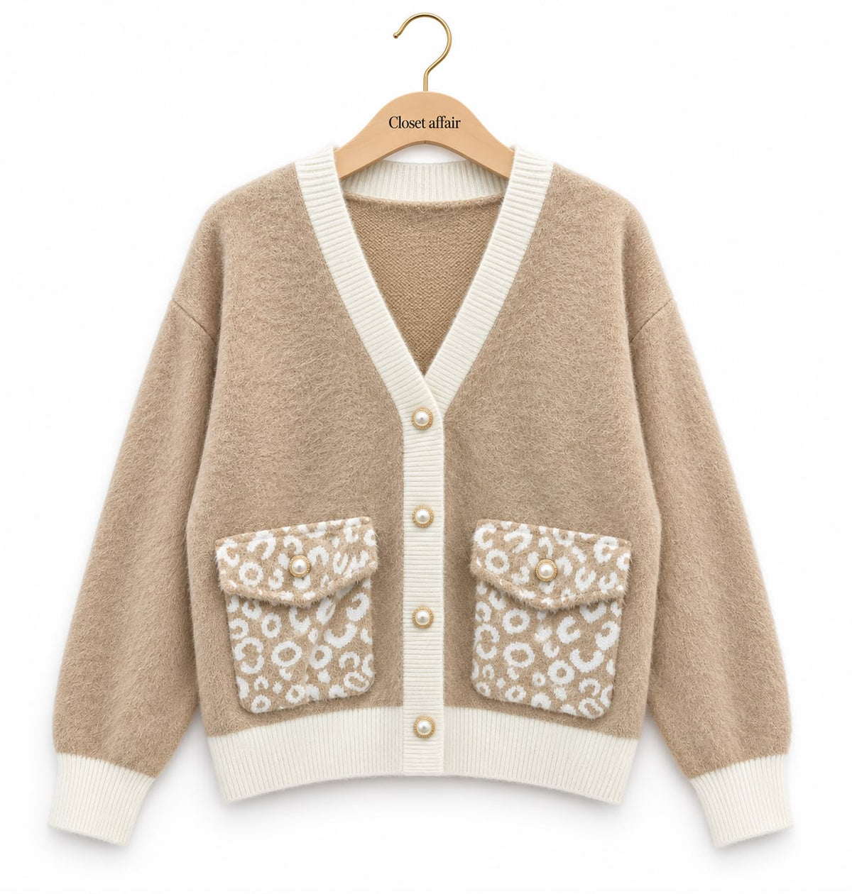 Fuzzy Knit Fall Cardigan