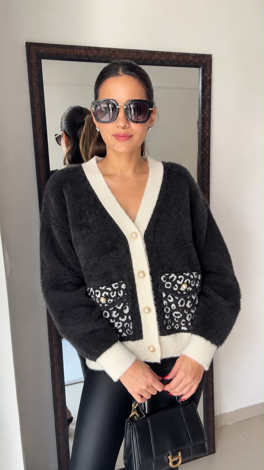 Fuzzy Knit Fall Cardigan