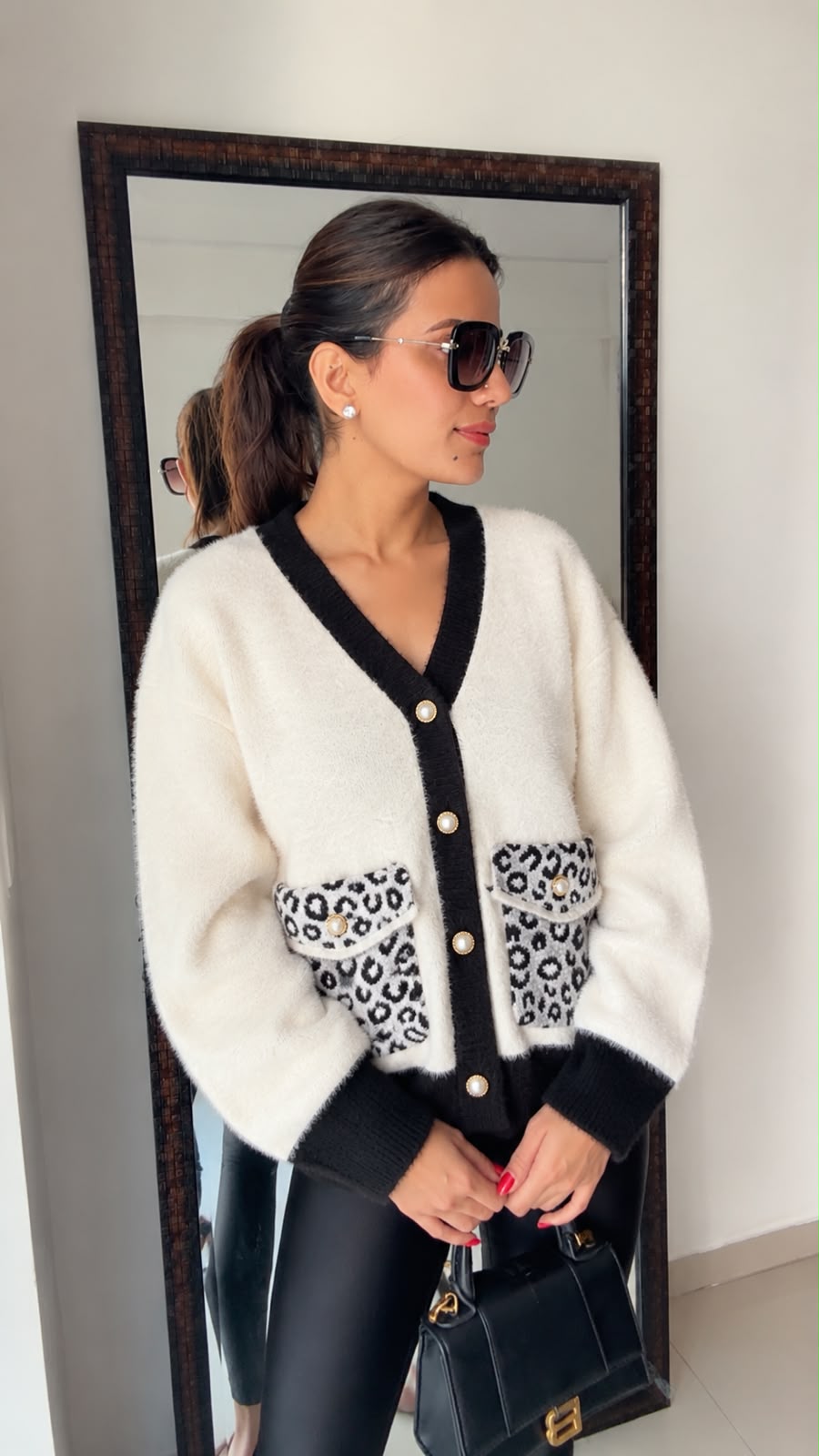 Fuzzy Knit Fall Cardigan