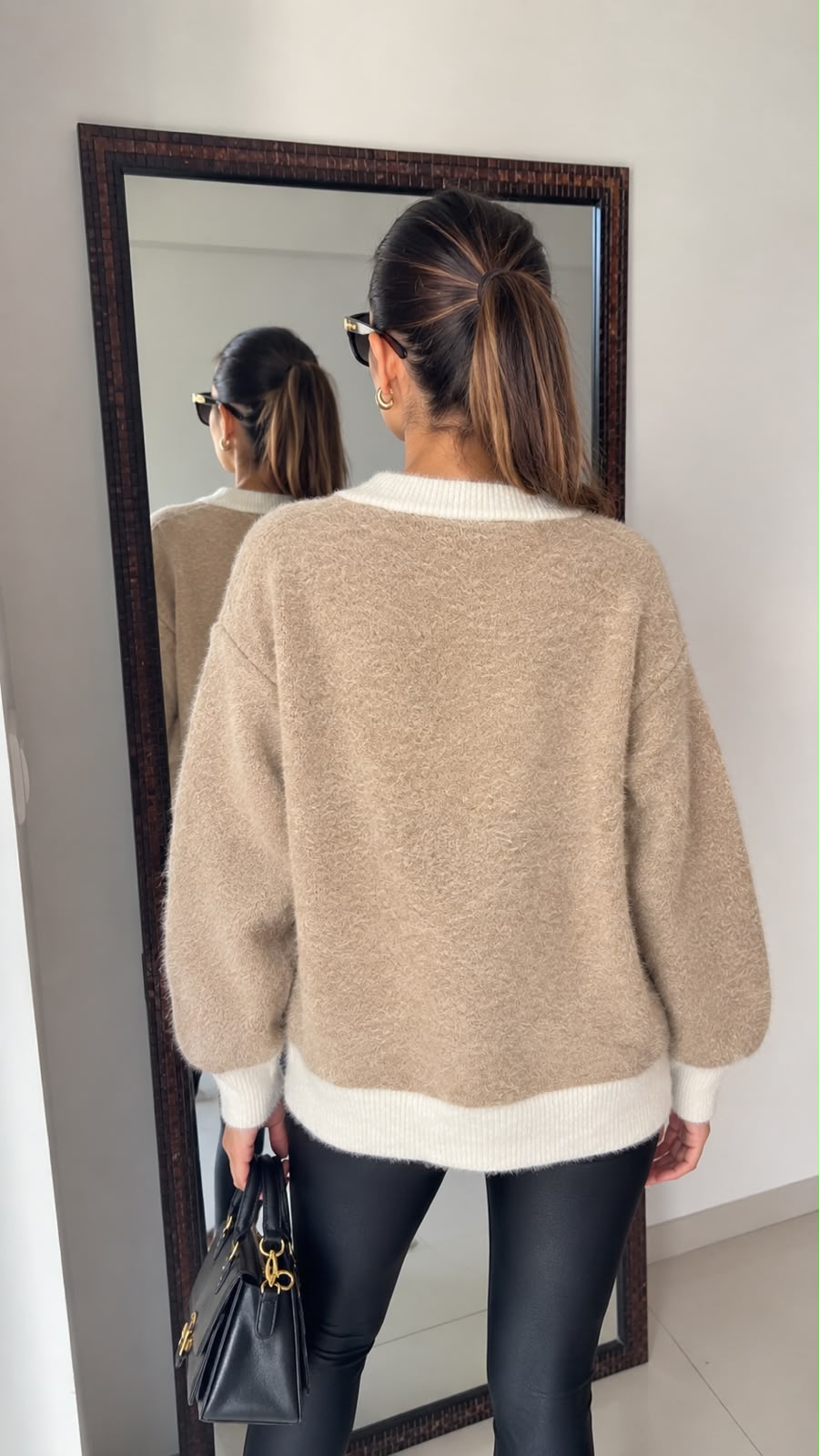 Fuzzy Knit Fall Cardigan