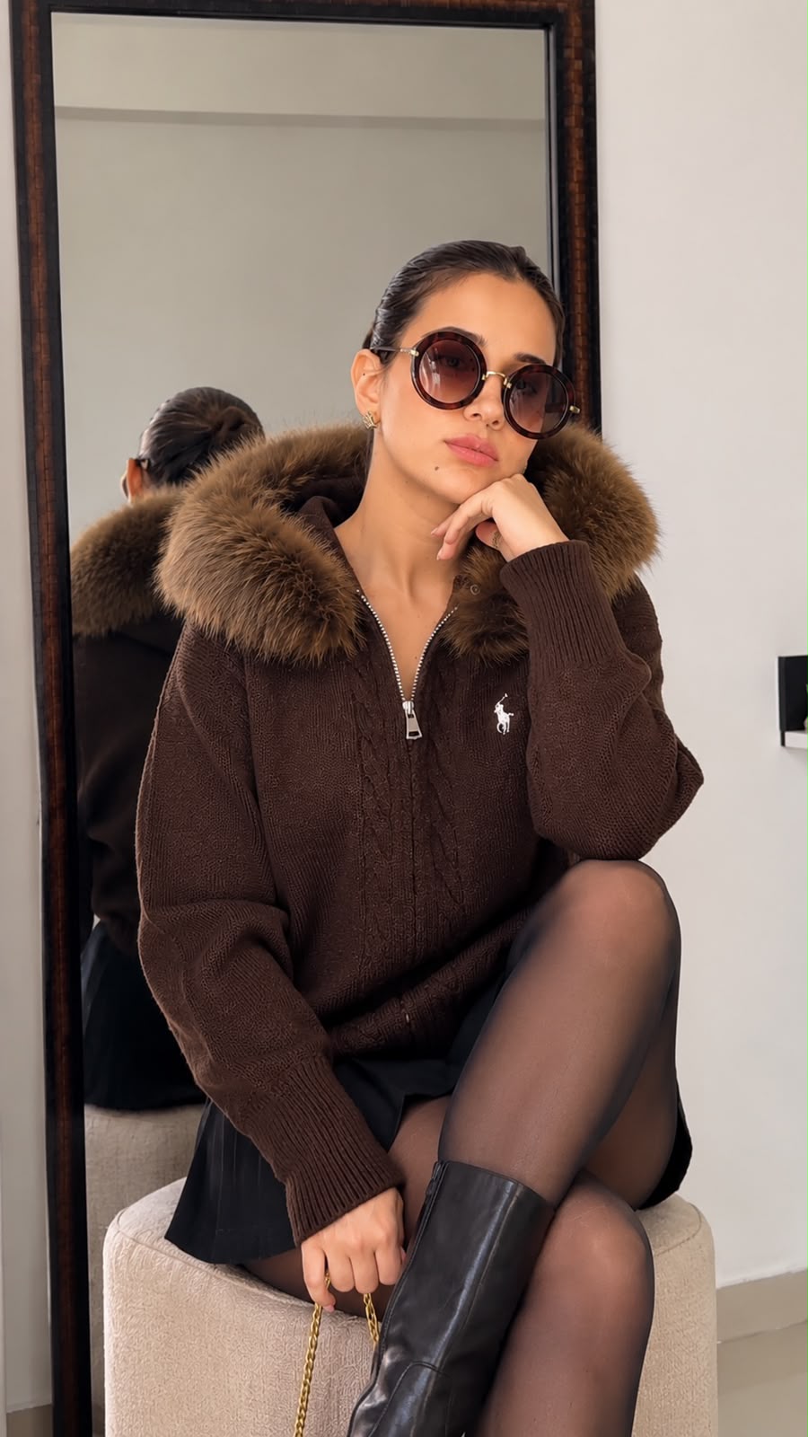 Chic Knit Fall Fur