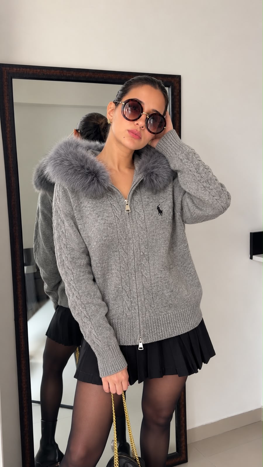 Chic Knit Fall Fur