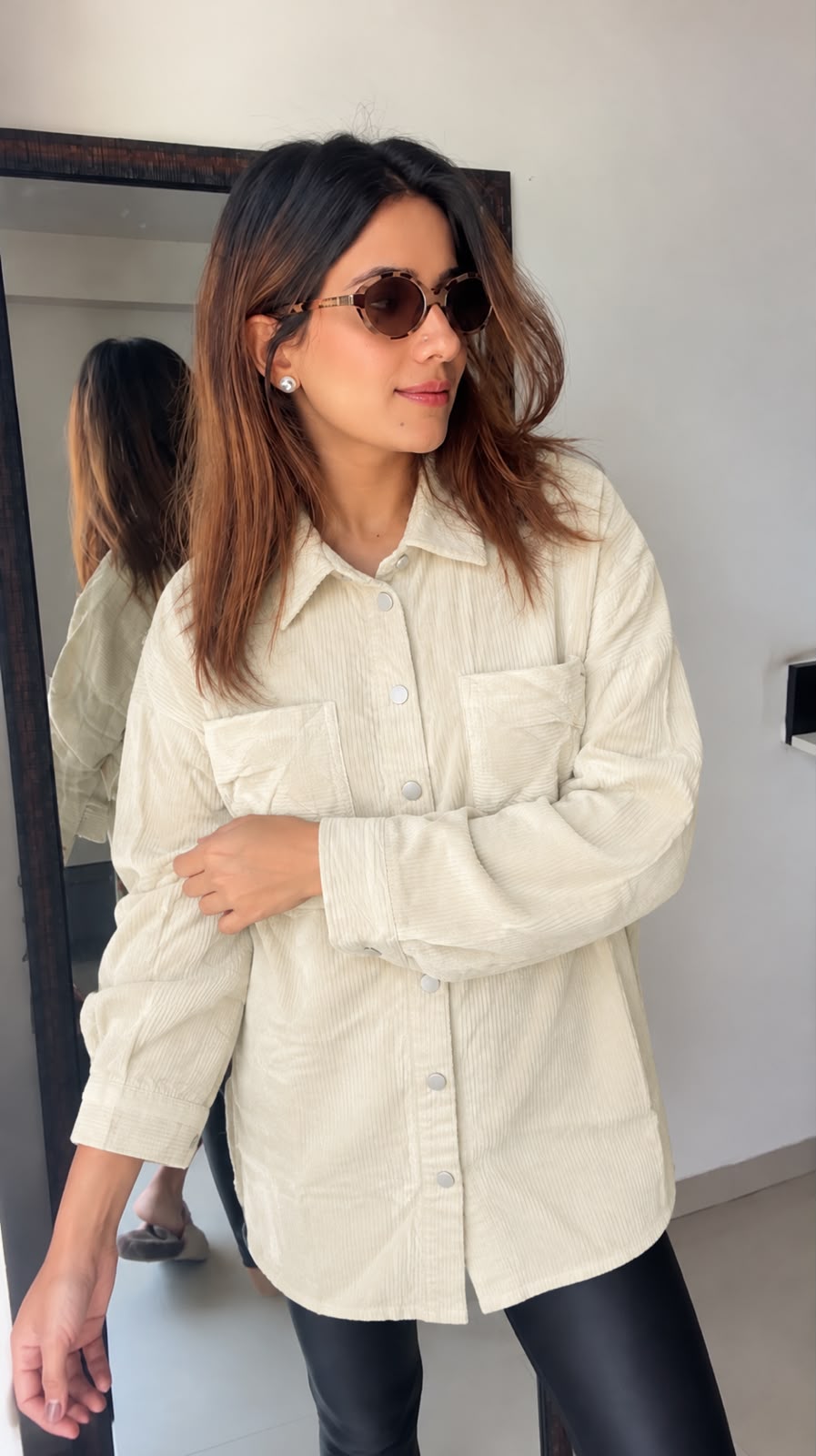 Oversized Corduroy Shirt
