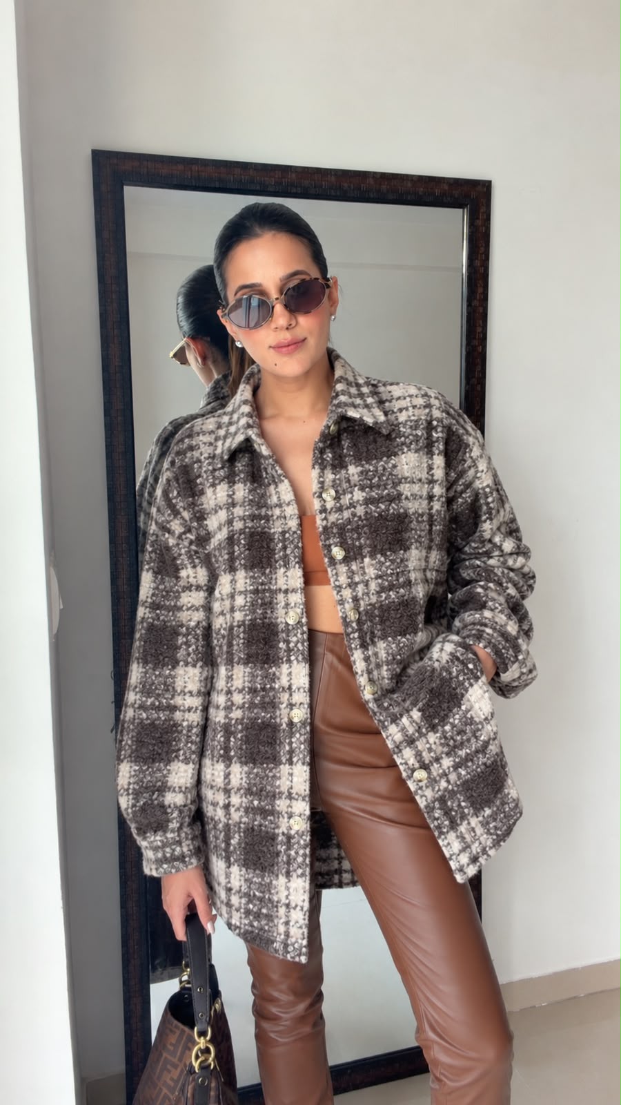 Timeless Fuzzy Plaid Fall Shacket