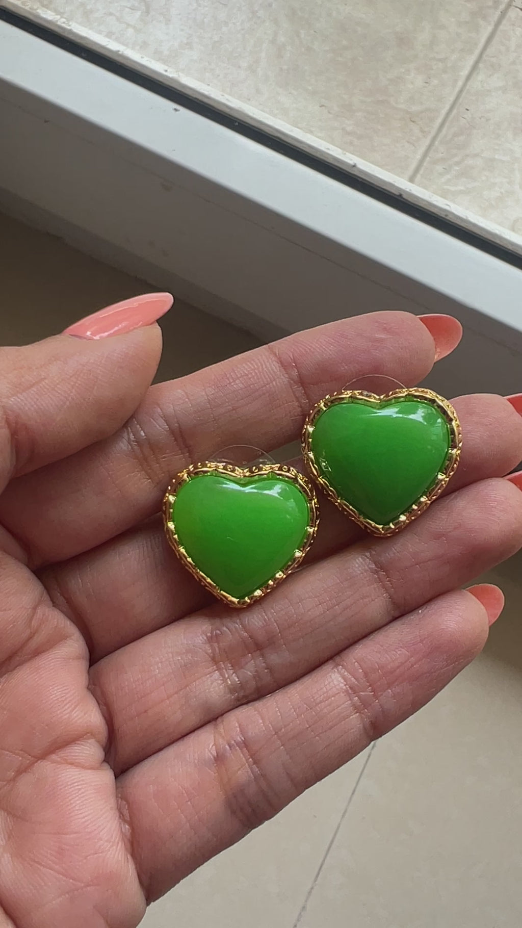 Green Earrings